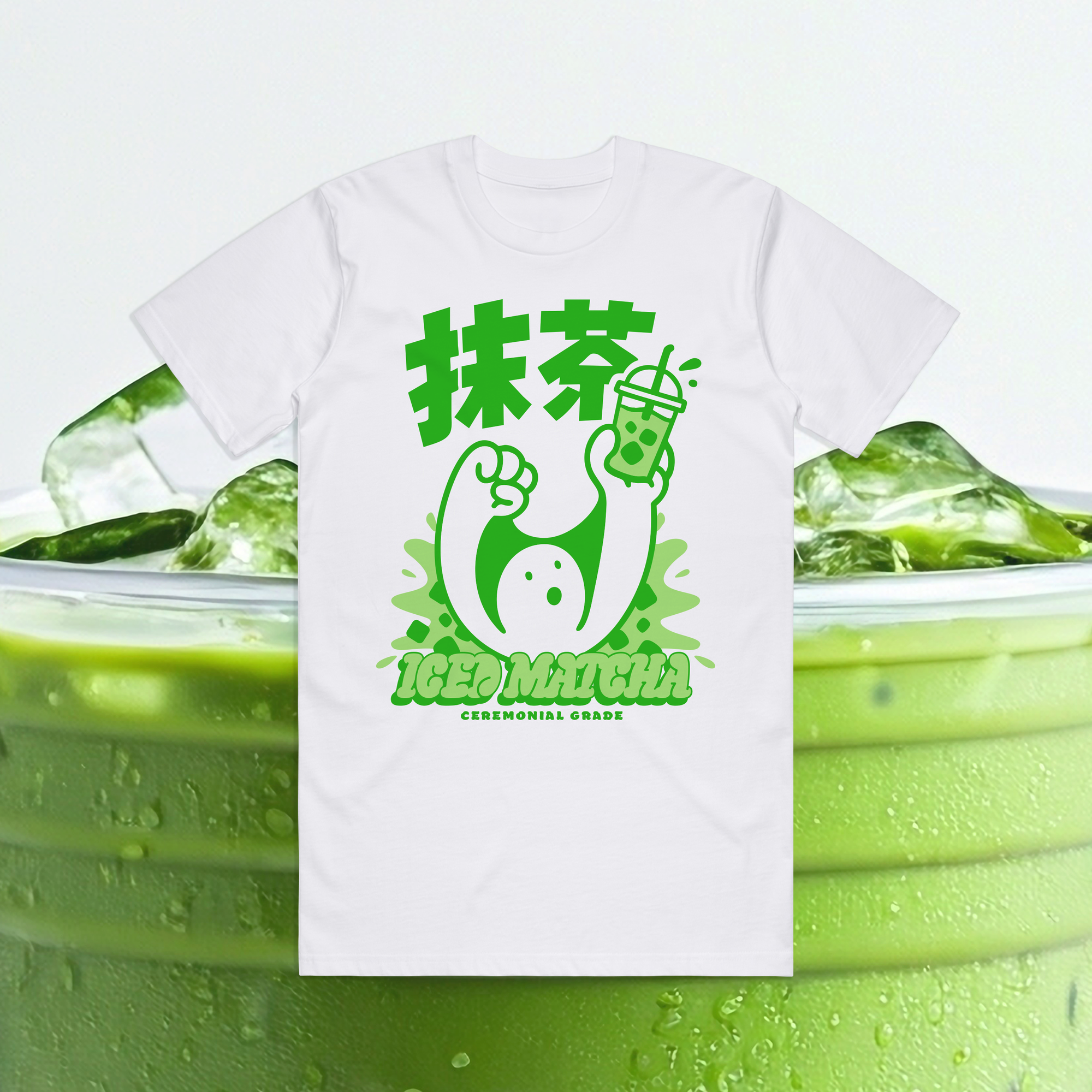 Iced Matcha White Tee